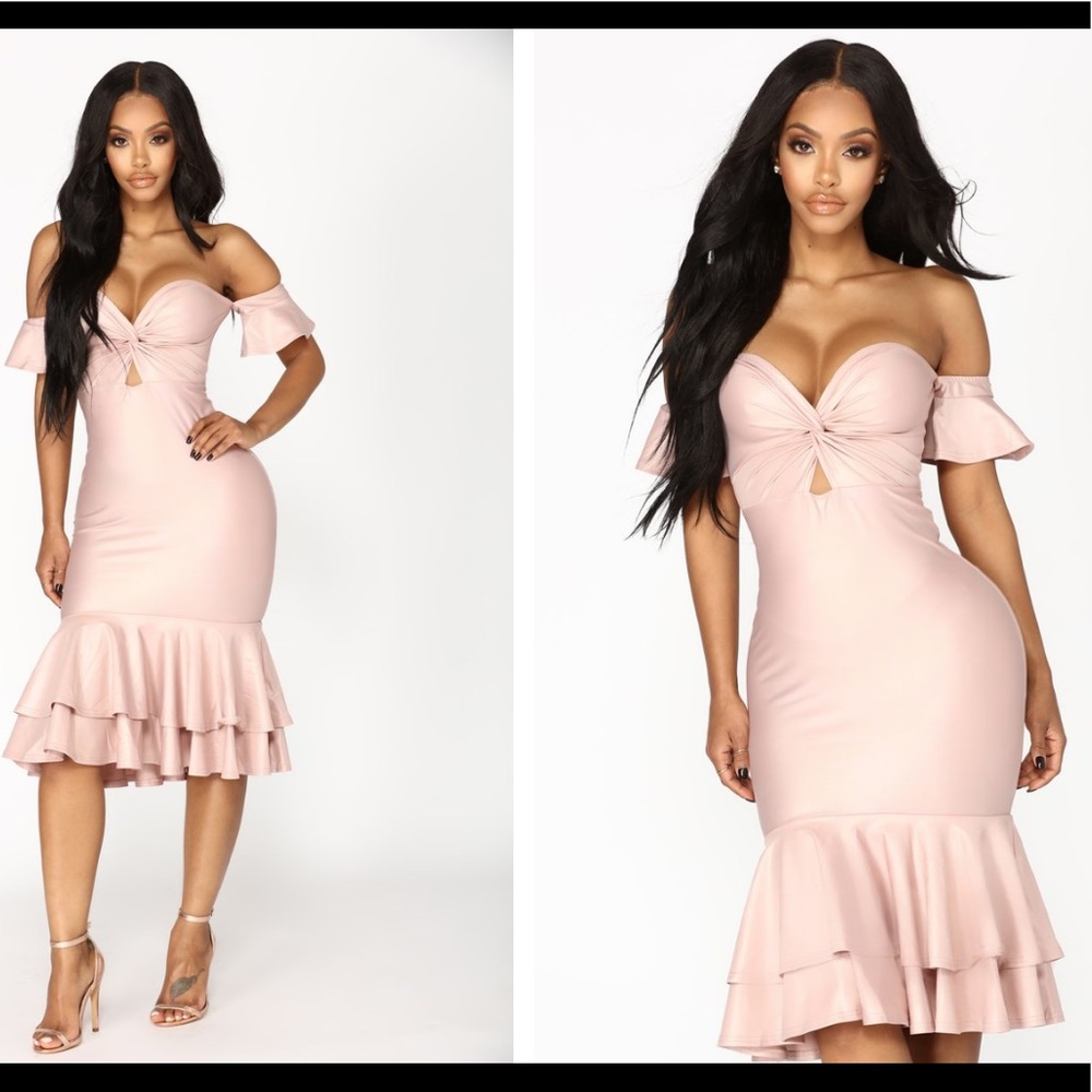 Fashion nova Mermaid pink dress